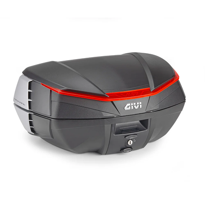 GIVI V49N Air Monokey Top Case 49L – Aerodynamic Motorcycle Luggage in Black and Silver
