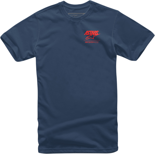 Alpinestars Back Mix T-Shirt - Navy - Medium (Part #12137201870M)