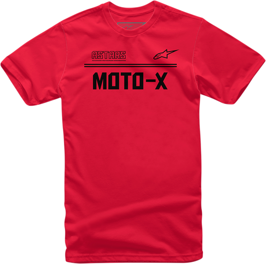 Alpinestars Moto X T-Shirt - Red/Black, 2XL, Part Number 12137202430102X