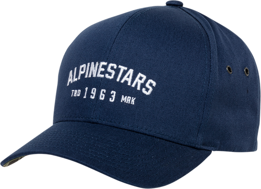 Alpinestars Imperial Navy Hat with Camo Under Bill and Embroidered Logo - One Size