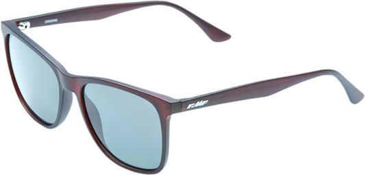 FMF Origins Matte Crystal Rootbeer Sunglasses with Gray Polarized Lenses - Part F-61504-711-01