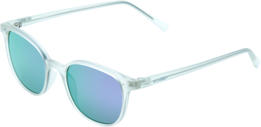 FMF Spark Sunglasses Matte Crystal Light Gray with Purple Mirror Lenses - Part F-61505-262-01