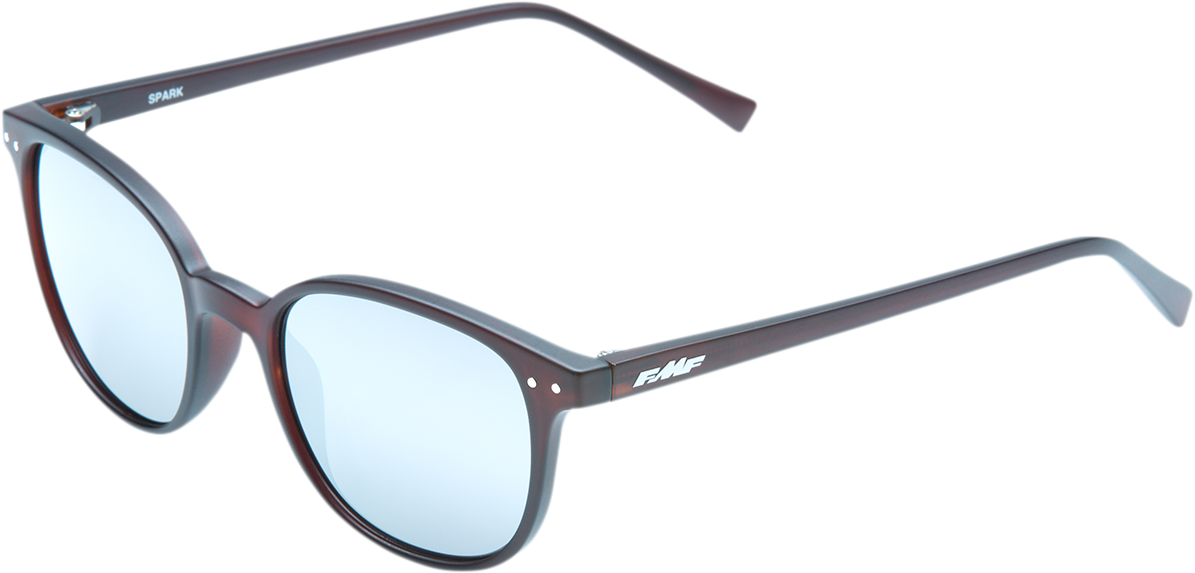 FMF Spark Sunglasses Matte Crystal Rootbeer with Silver Mirror Lenses - Part F-61505-252-01
