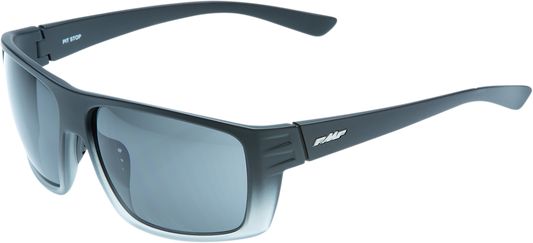FMF Pit Stop Sunglasses Matte Black Fade with Smoke Lenses - Part Number F-61507-102-01