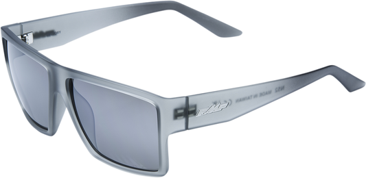 FMF Factory Sunglasses Matte Crystal Smoke with Silver Mirror Lens F-61502-252-01