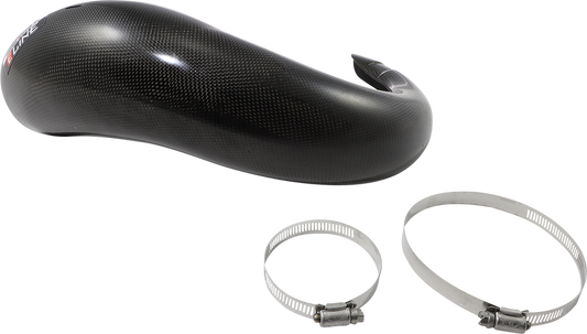 Moose Offroad YPG12519 Exhaust Pipe Guard - Custom Molded Carbon Fiber and High-Temp Resin Construction