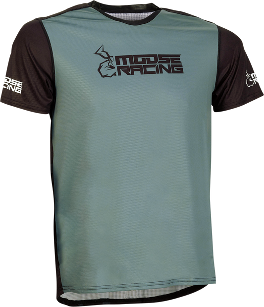 Moose Offroad MTB Short-Sleeve Jersey - Black - Small (Part Number 5020-0192)