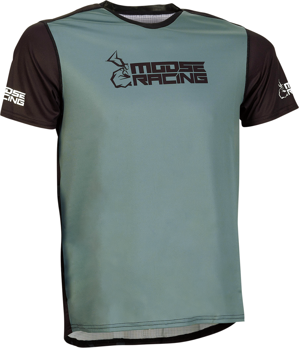 Moose Offroad MTB Short-Sleeve Jersey - Black, Size Large (Part #5020-0194)