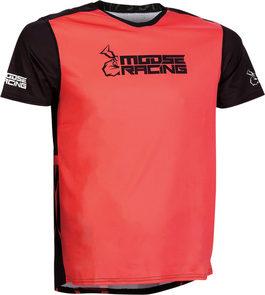 Moose Offroad MTB Short-Sleeve Jersey - Red, Part Number 5020-0199, Medium