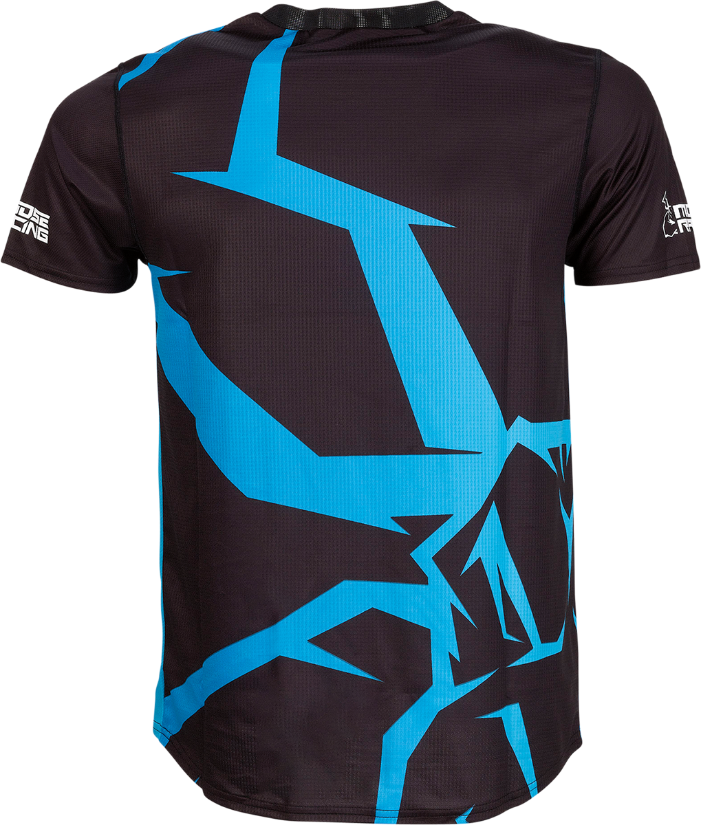 Moose Offroad MTB Short-Sleeve Jersey - Blue, Size Small - Part 5020-0204