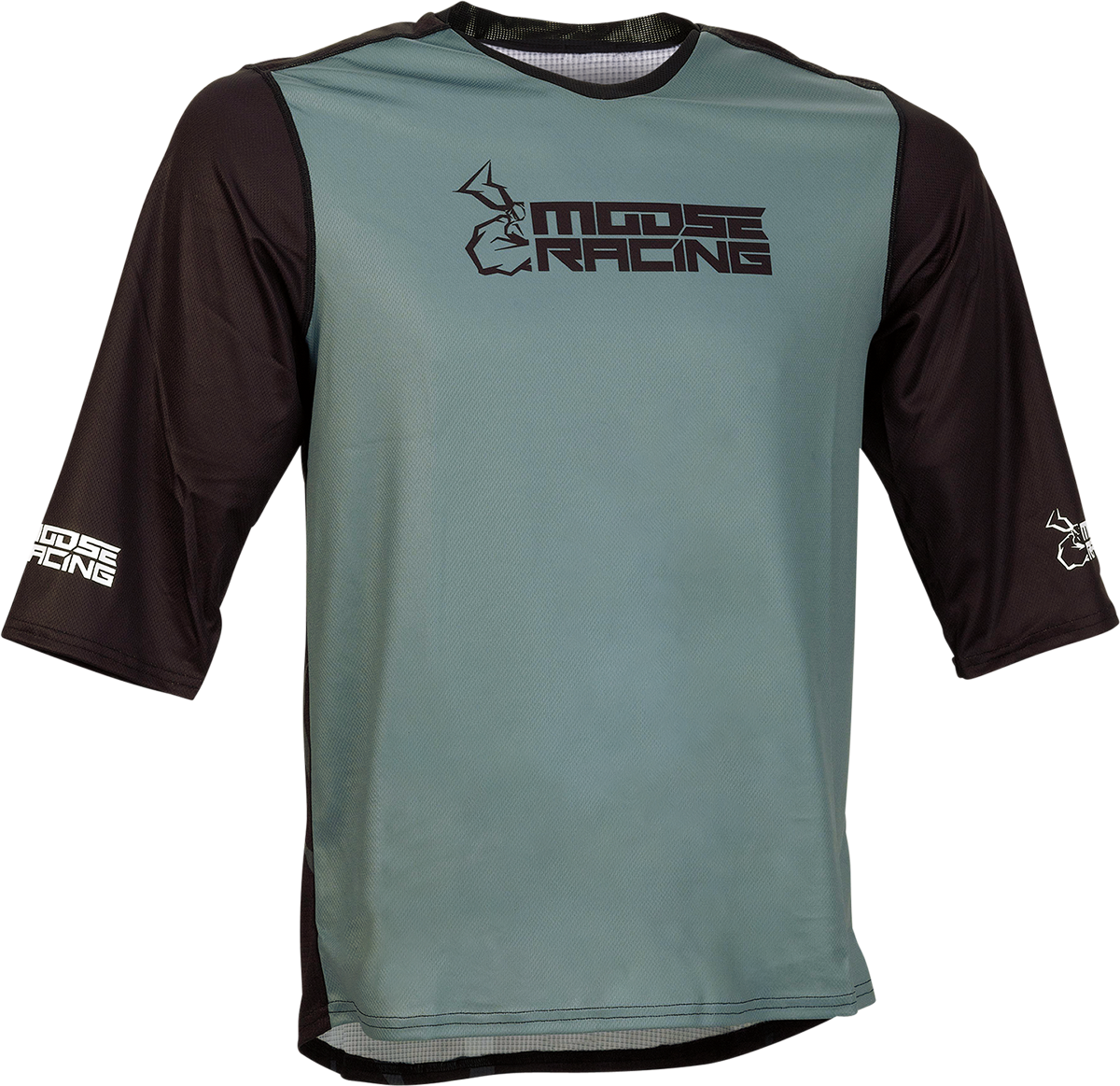Moose Offroad MTB 3/4-Sleeve Jersey - Black - Large (Part #5020-0240)