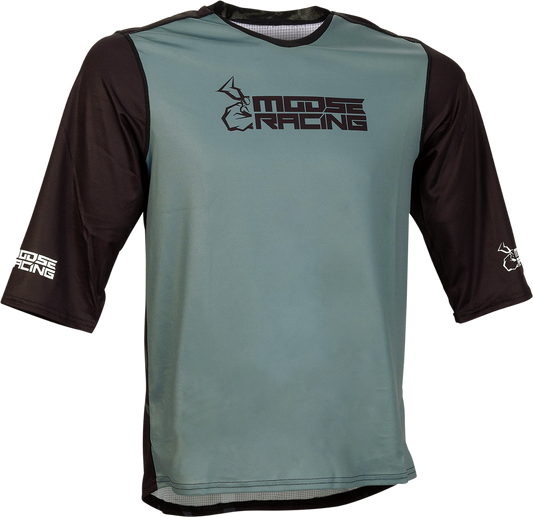 MOOSE OFFROAD MTB 3/4-Sleeve Jersey - Black 2XL - Part Number 5020-0242