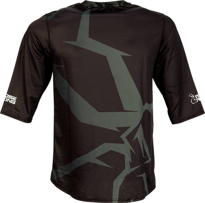 Moose Offroad MTB 3/4-Sleeve Jersey - Black - Large (Part #5020-0240)