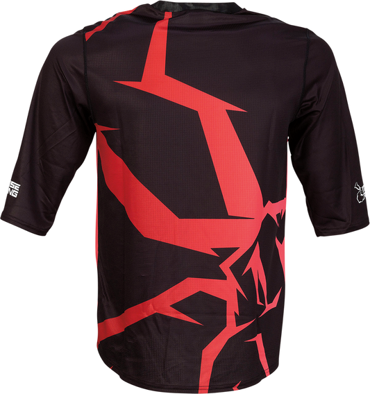 Moose Offroad MTB 3/4-Sleeve Jersey - Red - Large (Part Number 5020-0246)