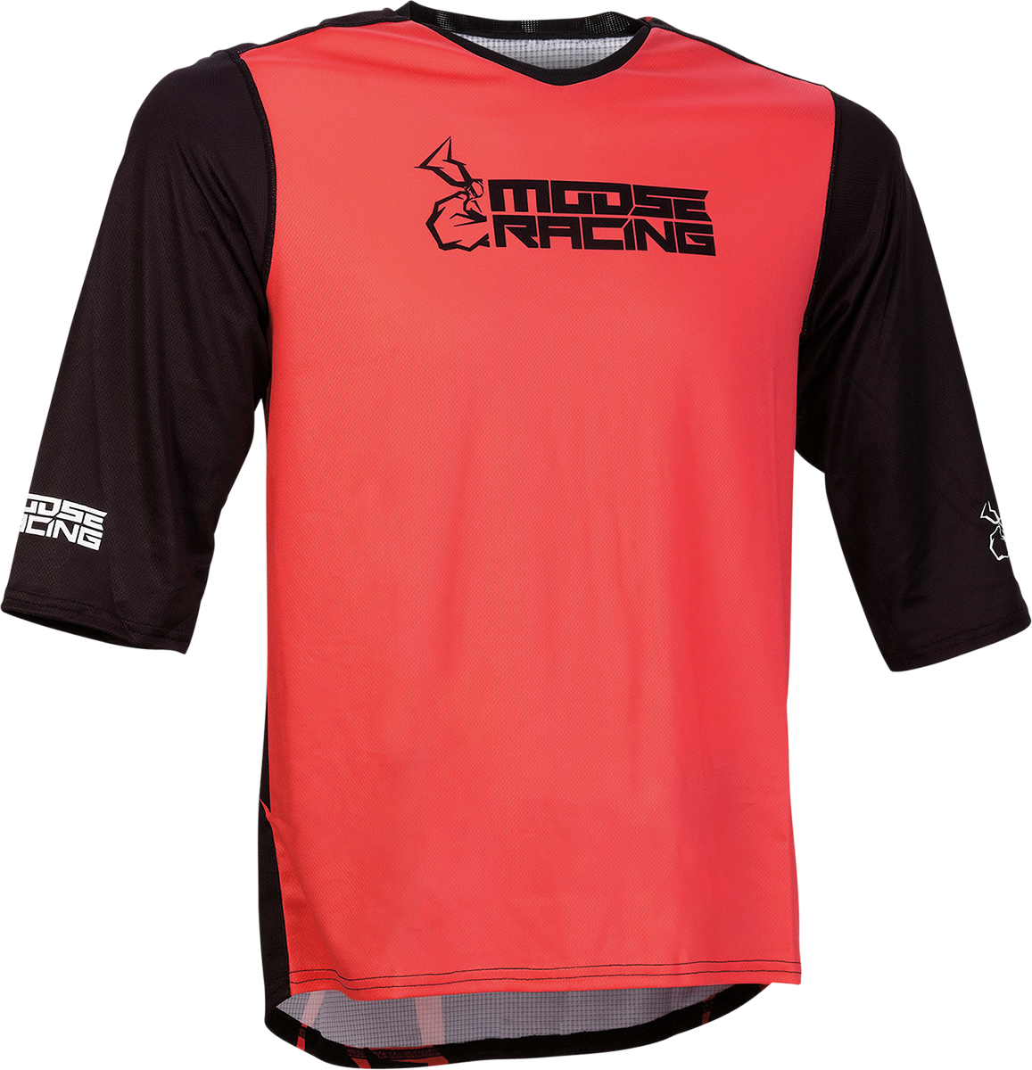 Moose Offroad MTB 3/4-Sleeve Jersey - Red - Large (Part Number 5020-0246)