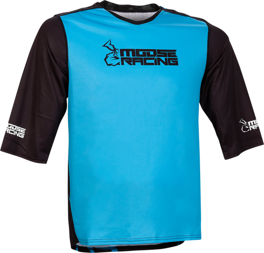 MOOSE OFFROAD MTB 3/4-Sleeve Jersey - Blue, Part Number 5020-0252
