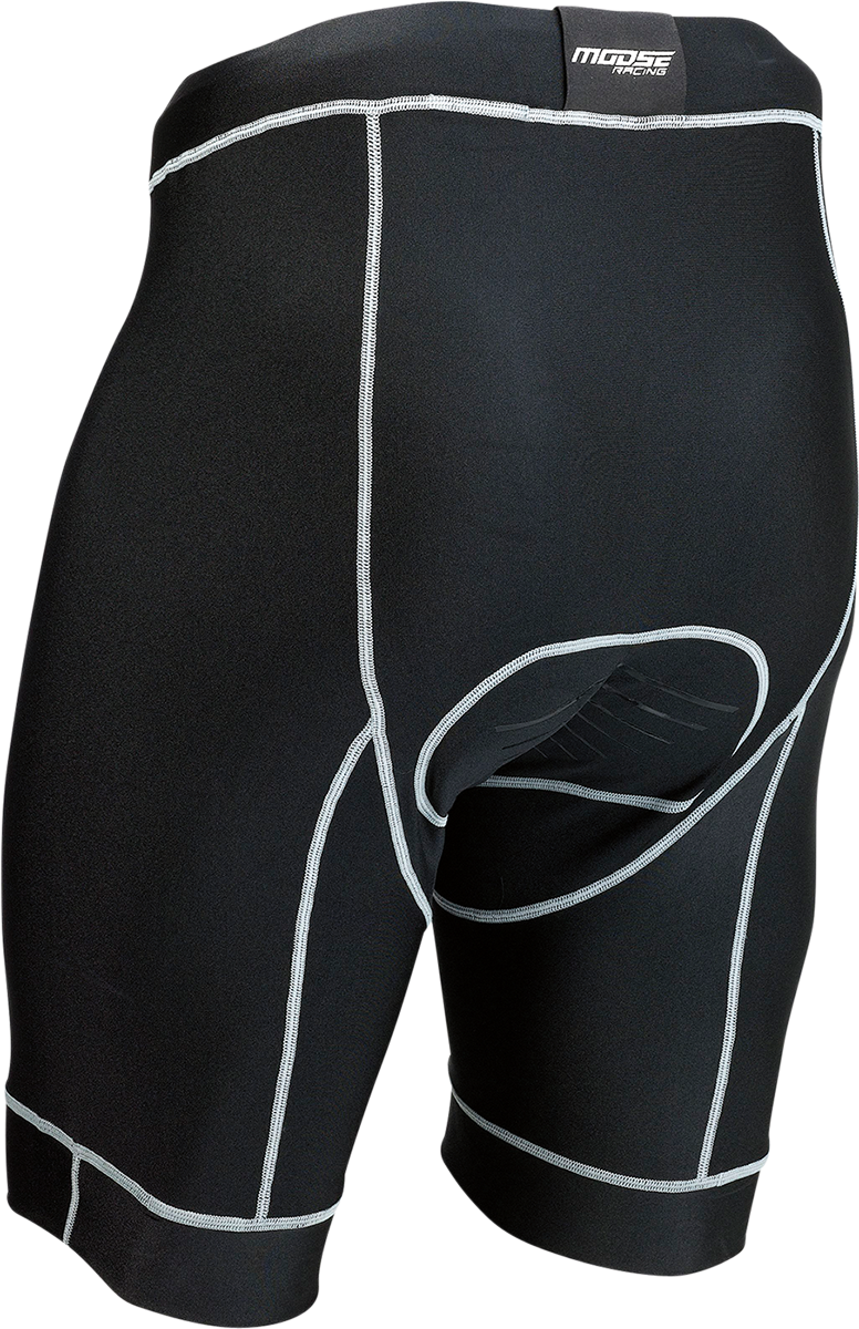 MOOSE OFFROAD Mountain Bike Compression Shorts - Small, Black - Part 5001-0127