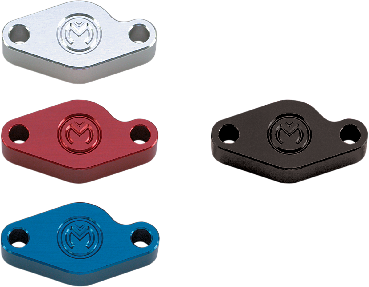 Moose Offroad E-Brake Block-Off Plate - Blue (Part M88057)