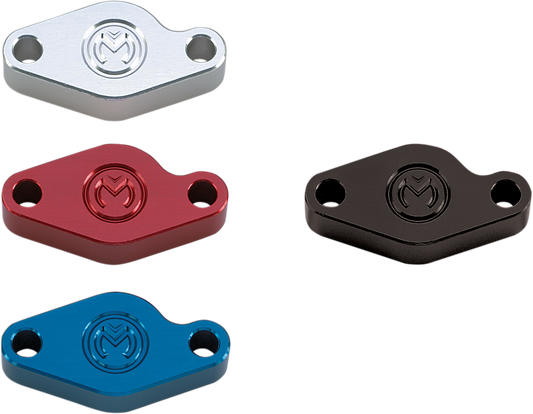 Moose Offroad E-Brake Block-Off Plate - Blue (Part M88057)