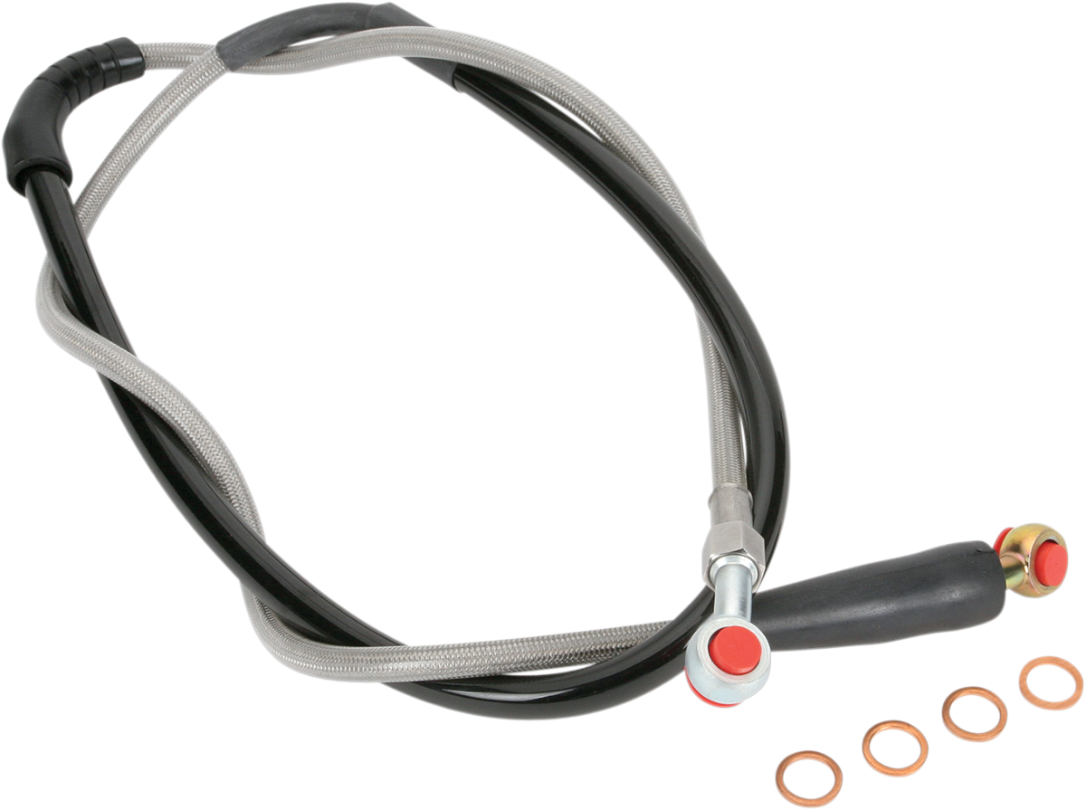MOOSE OFFROAD Stainless Steel Brake Line for Honda - Part H02-1-043/P