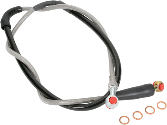 MOOSE OFFROAD Stainless Steel Brake Line for Honda - Part H02-1-043/P
