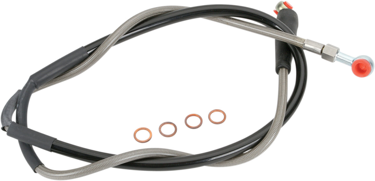 MOOSE OFFROAD Stainless Steel Front Brake Line for Gas Gas, Husqvarna, KTM – Part K01-1-027/P