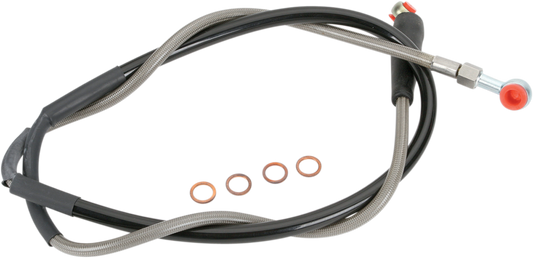 MOOSE OFFROAD Stainless Steel Front Brake Line for Gas Gas, Husqvarna, KTM – Part K01-1-027/P