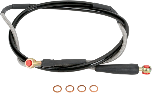 MOOSE OFFROAD Stainless Steel Front Brake Line for Kawasaki KX K02-1-030/P