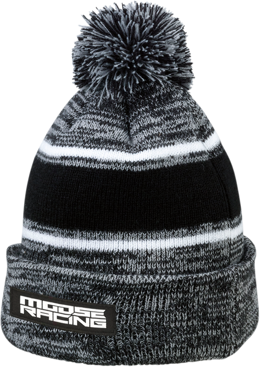 MOOSE OFFROAD Drift Knit Beanie - Black/Gray (Part No. 2501-2989)