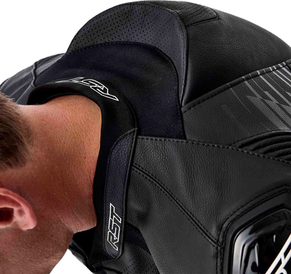 RST Tractech Evo D3o Leather Jacket White/Black - Small