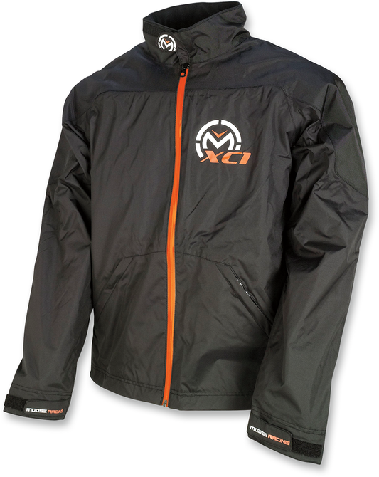 Moose Offroad Youth XC1 Rain Jacket Black - US Size 10, Part Number 2922-0068