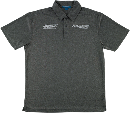 MOOSE OFFROAD Heather Charcoal Polo Shirt - XL (Part No. 3040-2657)