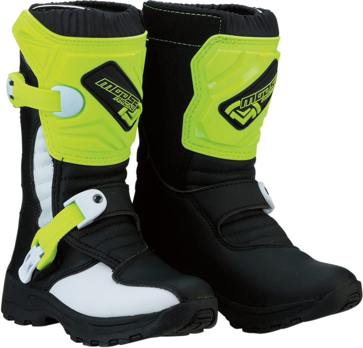 MOOSE OFFROAD M1.3 Boots Black and Hi-Viz Yellow US 11 – Durable Off-Road Footwear with Reinforced Support