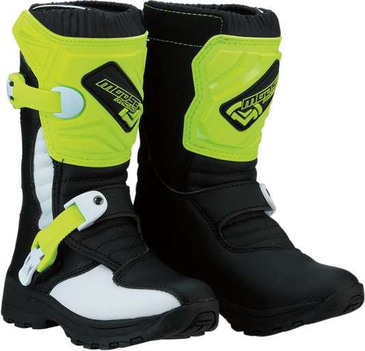 Moose Offroad M1.3 Boots - Black and Hi-Viz Yellow, US Size 12 - Part 3411-0475