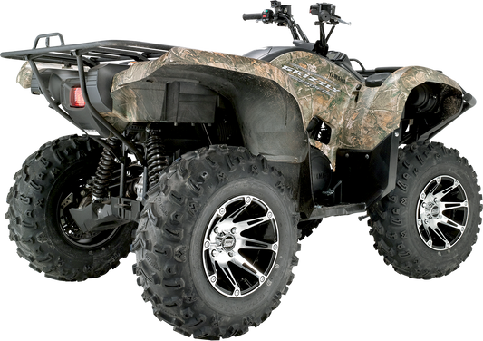 Moose Offroad 387X 12x7 Machined Black Front Wheel - 4/156 Bolt Pattern