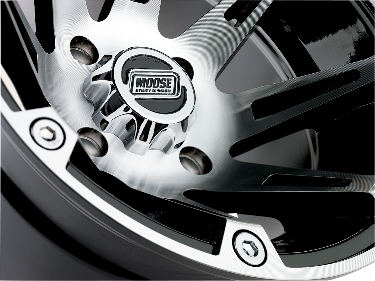 Moose Offroad 387X Machined Black 12x8 Rear Wheel for 4/110 Vehicles