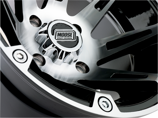 Moose Offroad 387X Machined Black 12x8 Rear Wheel for 4/110 Vehicles