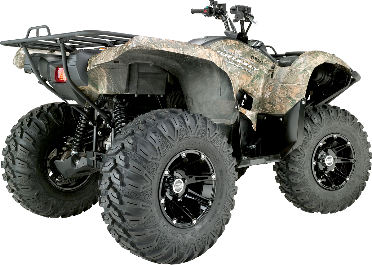 Moose Offroad 387X Front Wheel - 12x7 Inches, Black Finish, 4x110 Bolt Pattern, 4+3 Offset