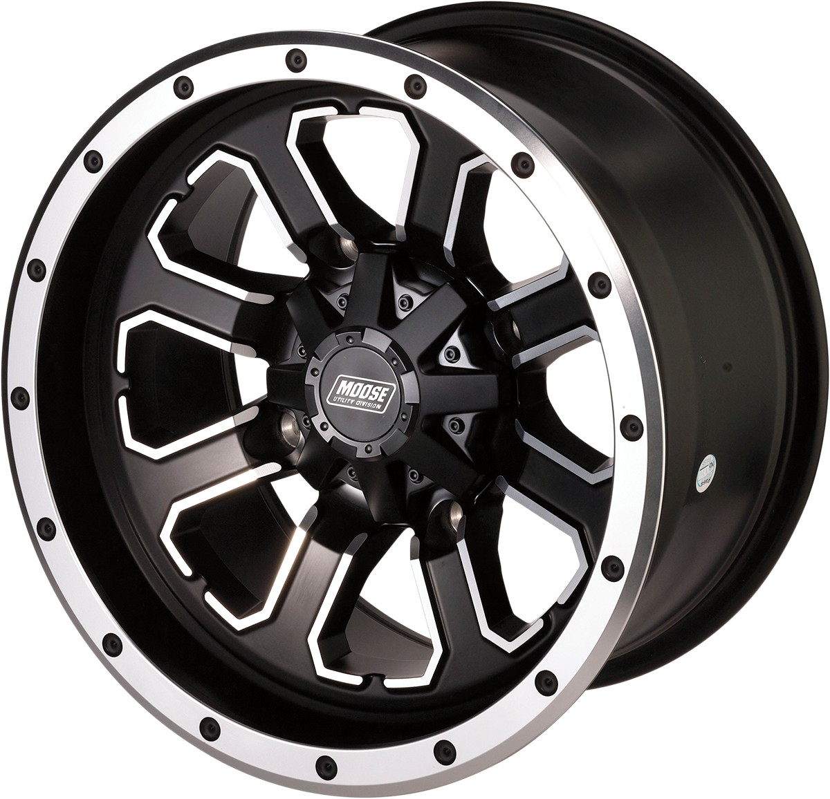 Moose Offroad 548X Series Rear Wheel for ATV/UTV - 12x8 Inches, 4/110 Bolt Pattern