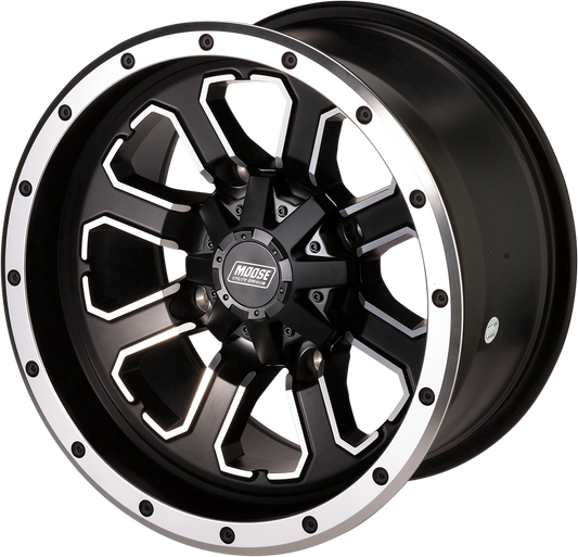 Moose Offroad 548X Series Rear Wheel for ATV/UTV - 12x8 Inches, 4/110 Bolt Pattern