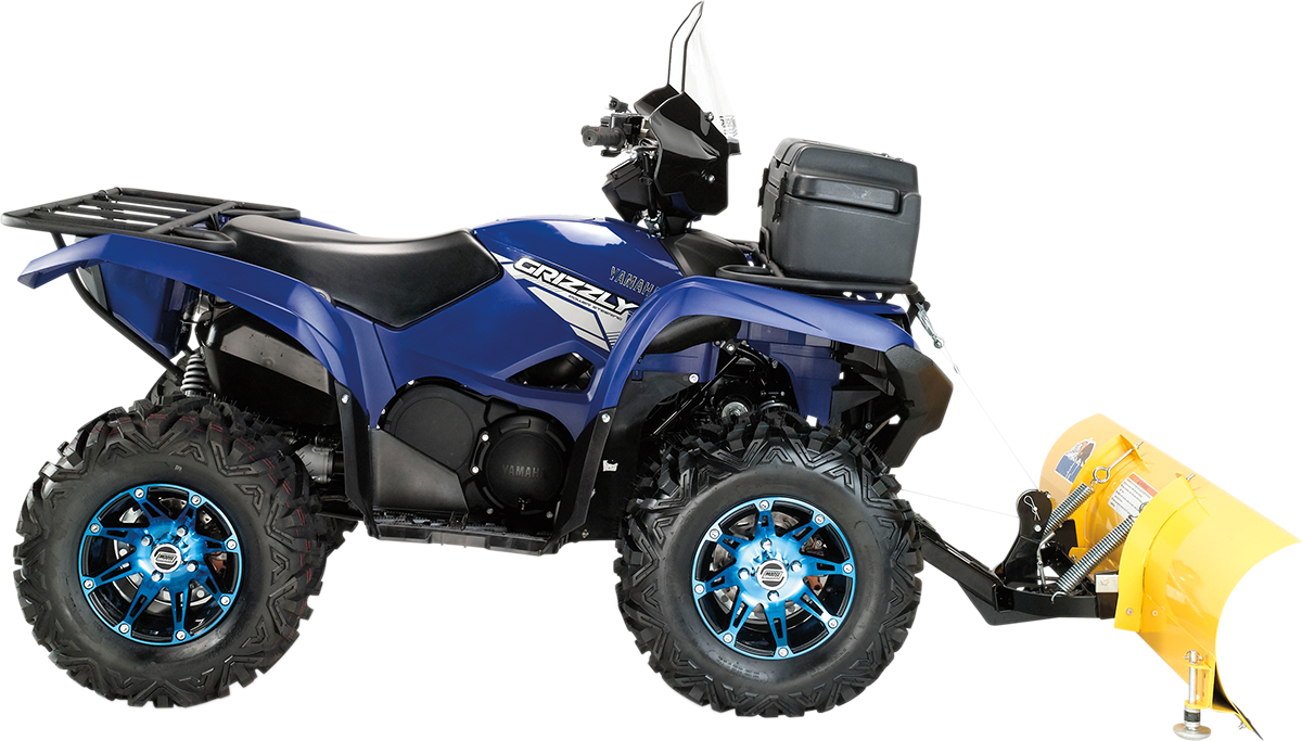 Moose Offroad 387X Wheel - 12x8 Inches Rear, Anodized Blue/Black Finish, 4/110 Bolt Pattern
