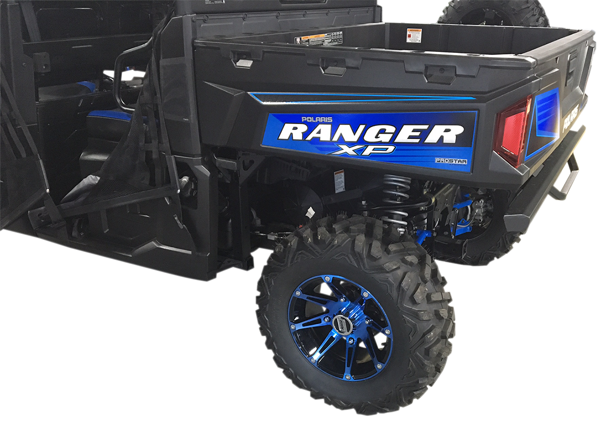 Moose Offroad 387X Front Wheel - Anodized Blue/Black, 12x7, 4/136 Bolt Pattern
