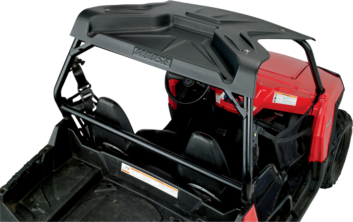 Moose Offroad V000018-11056M UTV Roof - One-Piece Polyethylene Roof with Molded-In Cargo Tray and Drains