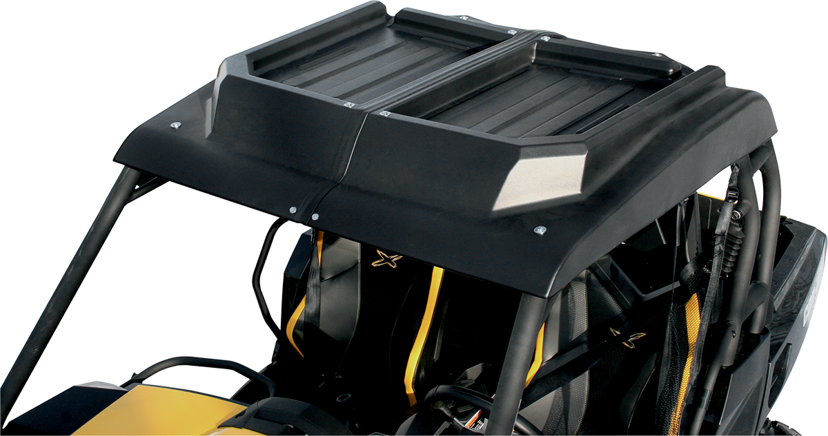 Moose Offroad V000087-11056M UTV Roof - Two-Piece Polyethylene with Molded Storage and Drains