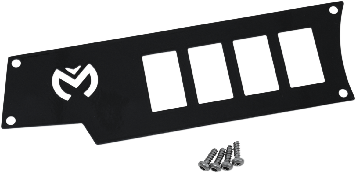 Moose Offroad Dash Plate - Left - Black (Part #100-4340-PU) for RZR