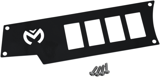 Moose Offroad Dash Plate - Left - Black (Part #100-4340-PU) for RZR