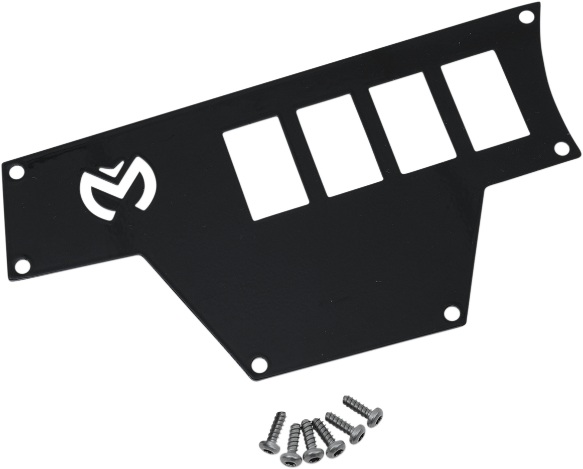 MOOSE OFFROAD Dash Plate - Large Left - Black for RZR 100-4360-PU