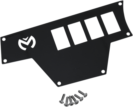 MOOSE OFFROAD Dash Plate - Large Left - Black for RZR 100-4360-PU