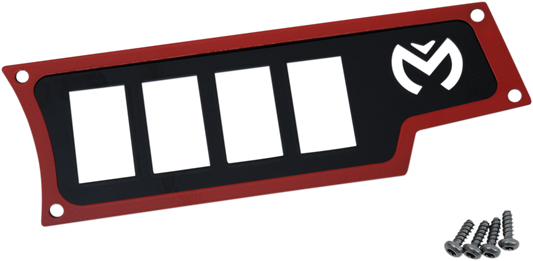MOOSE OFFROAD Dash Plate - Right - Red for RZR 100-4353-PU
