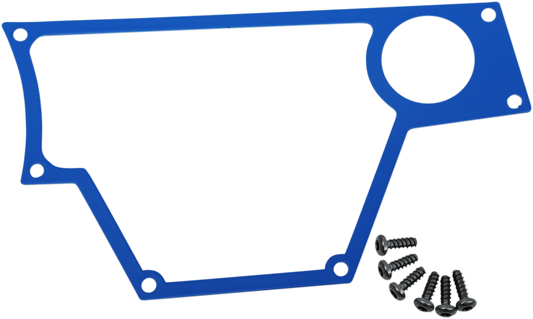 MOOSE OFFROAD Dash Plate - Large - Right - Blue for RZR - Part 100-4372-PU